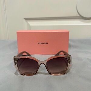 Miu Miu Gradient Brown Sunglasses